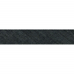 Biais replié 20 mm Jean en coton coloris Noir