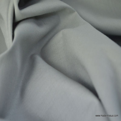 Toile à draps coton gris x 50cm