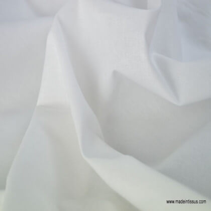 Toile à draps coton blanc