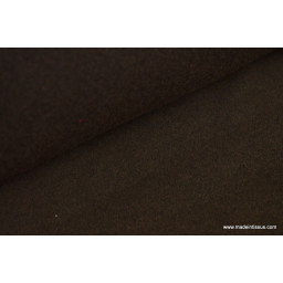 tissu polaire chiné haut de gamme coloris choco par 50cm
