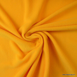 Tissu Micro polaire Orange - oeko tex