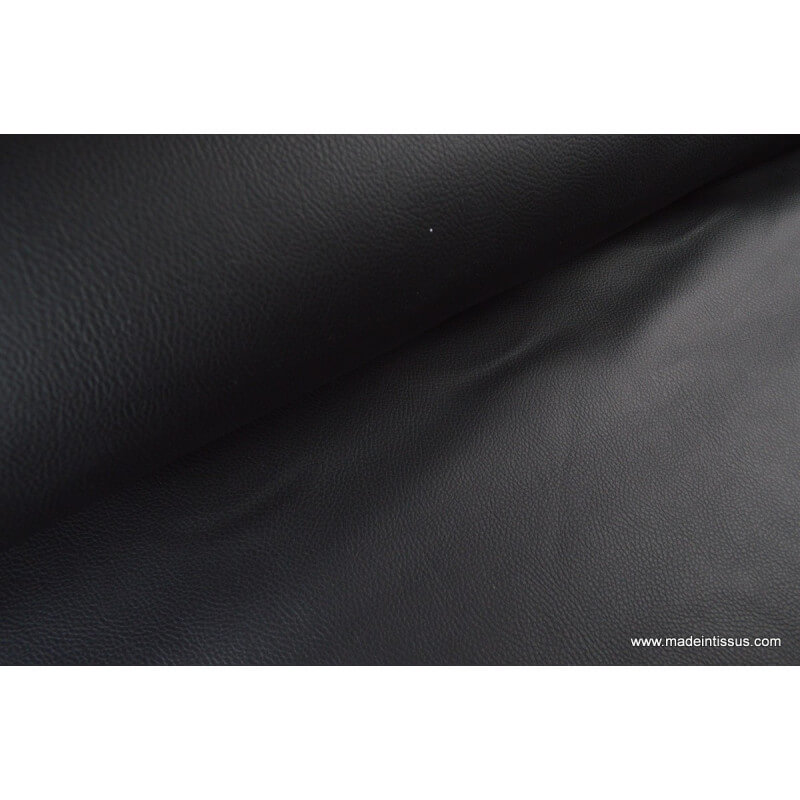 Tissu noir en coton pour la doublure et l'ameublement - Cuirtex