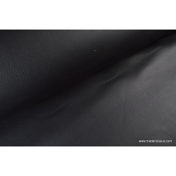 Faux cuirs ameublement rigide noir x50cm
