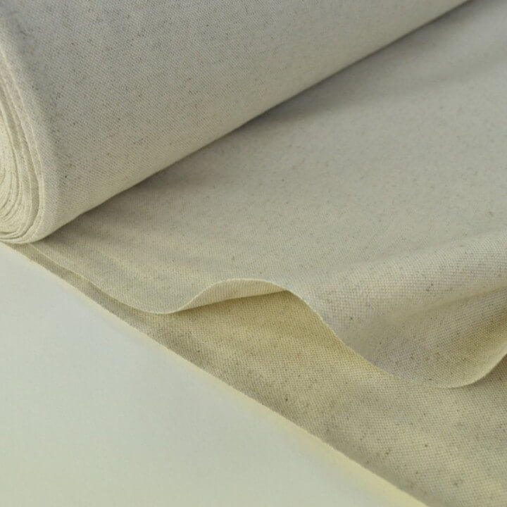 Tissu demi natté coton grande largeur coton/lin
