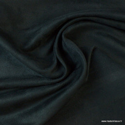Tissu suédine ameublement habillement Noir