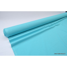 Tissu cretonne coton turquoise par 50cm