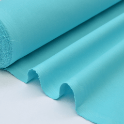 Tissu cretonne coton turquoise par 50cm
