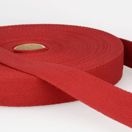 Sangle 30mm en coton pour sac coloris Bordeaux