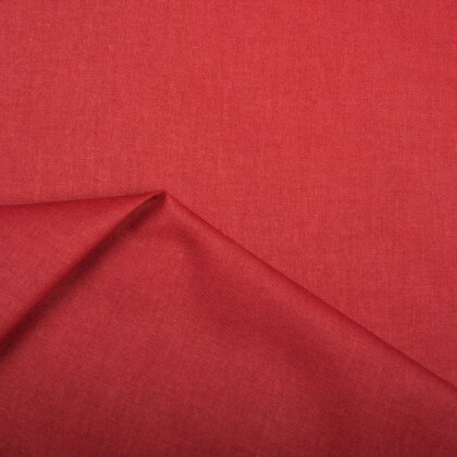 Tissu coton Enduit uni Grenat -  Oeko tex