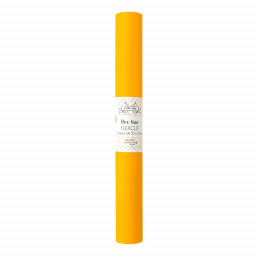 Flex Thermocollant - coupon 50 x 25 cm - Jaune moutarde