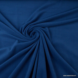 Tissu Micro polaire Bleu Toronto- oeko tex