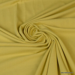 Tissu jersey Bio coloris jaune - Label Gots & Oeko tex
