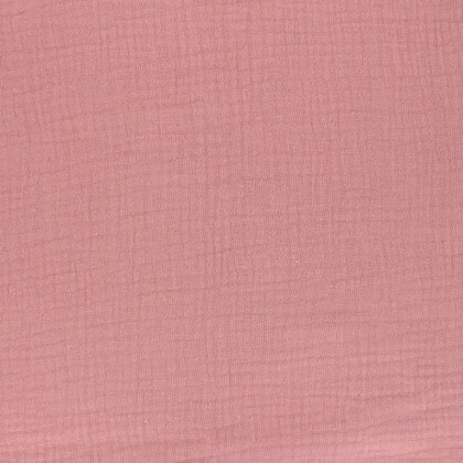Tissu Double gaze coton Rose thé - oeko tex