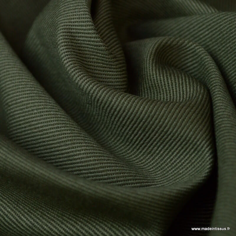 Triple Gaze Coton Mousseline-Kaki 100% coton Couture Tissu 
