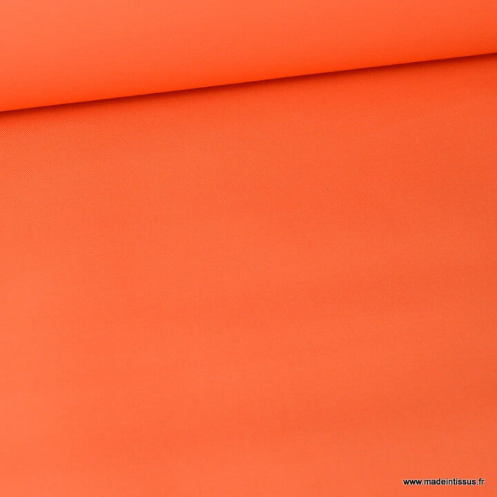 Tissu sergé coton lourd orange 300gr/m²