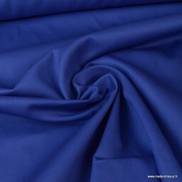 Tissu sergé coton lourd bleu royal 300gr/m²