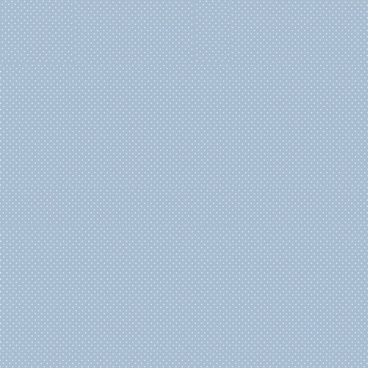 Tissu coton Enduit motifs Pois blanc fond bleu -  Oeko tex