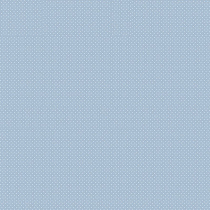 Tissu coton Enduit motifs Pois blanc fond bleu -  Oeko tex