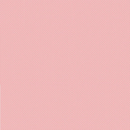 Tissu coton Enduit motifs Pois blanc fond Rose -  Oeko tex