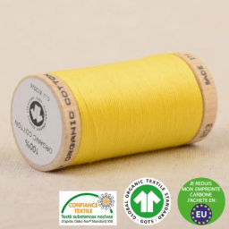 Fil à coudre Bio 100% coton - 275 m - jaune