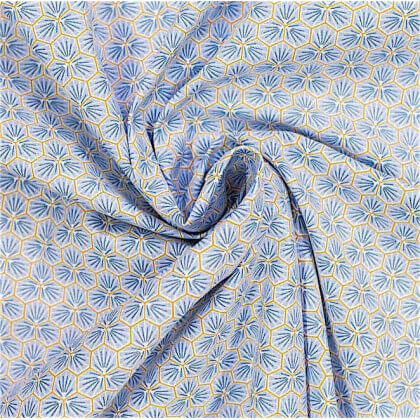 Tissu coton imprimé Riad Canard - Oeko tex