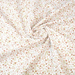 tissu coton imprimé fleurs et fleurettes Tomette et thym
