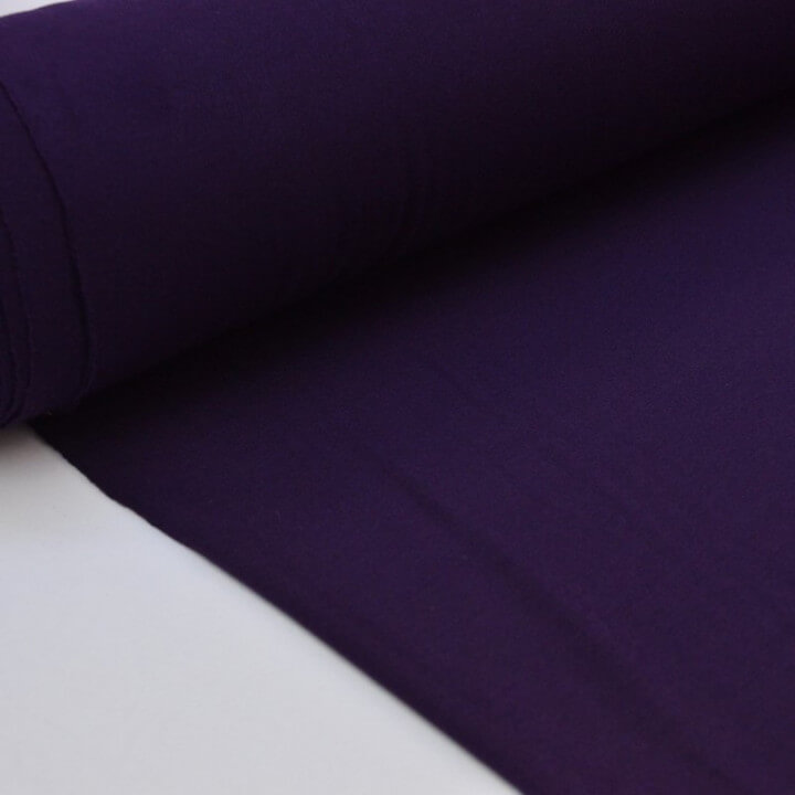 Tissu ultra doux Jersey en viscose Bambou coloris Myrtille (violet)