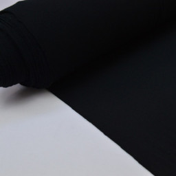 Tissu ultra doux Jersey en viscose Bambou coloris Noir