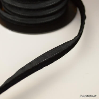 Passepoil velours 3.5mm coloris Noir