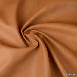 Tissu Faux cuir coloris Fauve