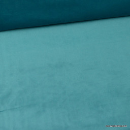 Tissu velours d'ameublement coloris Turquoise