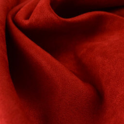 Tissu Suedine d'ameublement rouge 