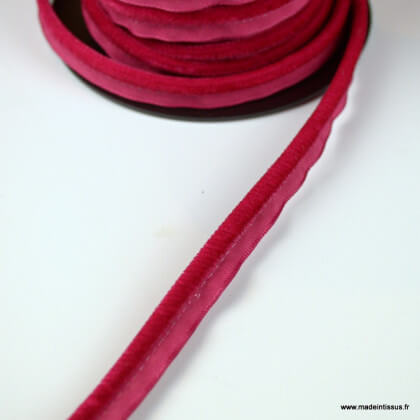 Passepoil velours 3.5mm coloris Fuchsia pour l'ameublement
