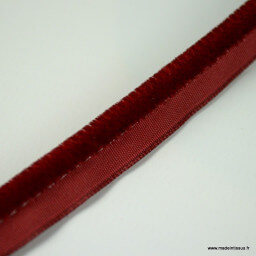 Passepoil velours 3.5mm coloris Bordeaux pour l'ameublement