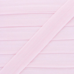 Biais Elastique pré-plié 20mm - coloris Rose - au mètre