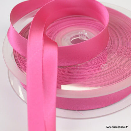 Biais satin Fuchsia 20 mm