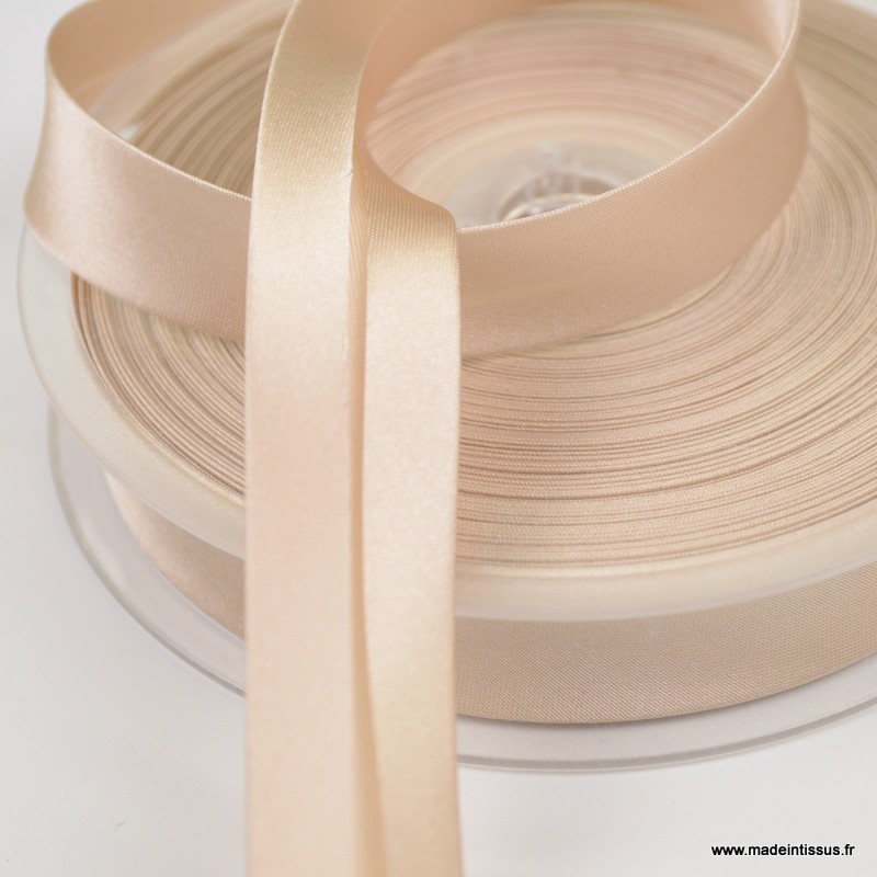 Rouleau De 25 M De Biais En Satin Vert Forêt 30 Mm - Byetsa, Pour Couture Et Finitions