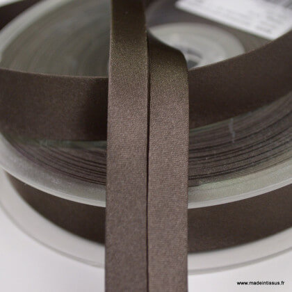 Biais satin Chocolat 20 mm