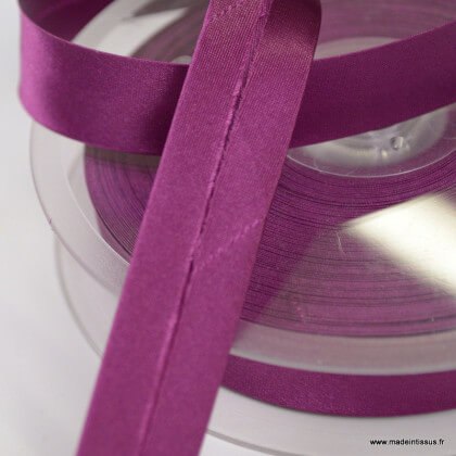 Biais satin Lie de vin 20 mm