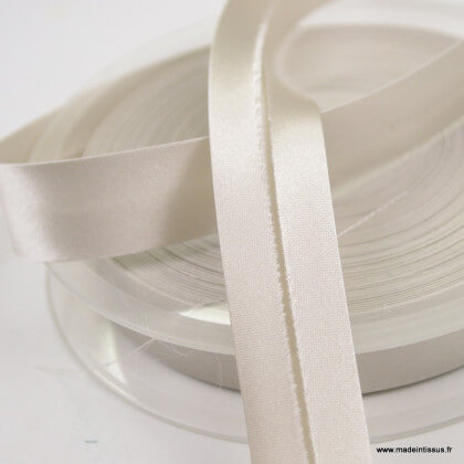 Biais satin Nacre 20 mm