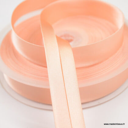 Biais satin Saumon 20 mm