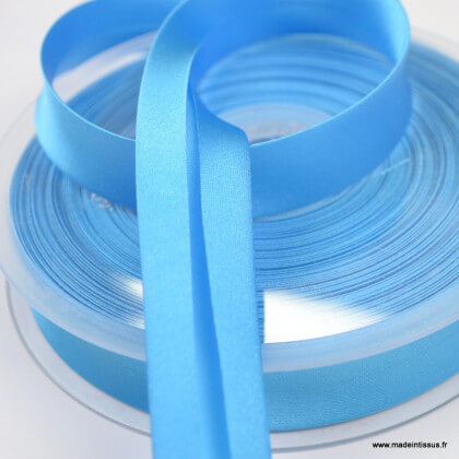 Biais satin Turquoise 20 mm