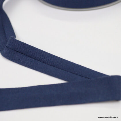 Biais jersey Marine 18 mm