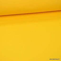 Tissu gabardine sergé polyester coton coloris Jaune