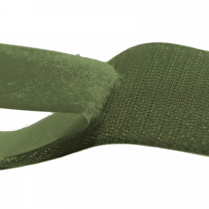Velcro 20mm male + femelle vert Armée