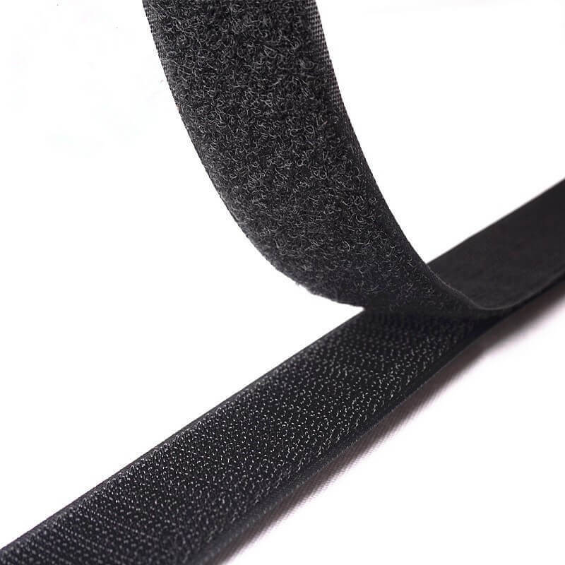 Velcro à coudre en bande Scratch en 40 mm Noir, bande auto agrippan