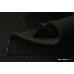 tissu feutrine noir polyester par 50cm