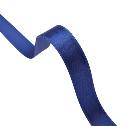 Ruban SATIN double face BLEU MARINE , 10 mm, au mètre