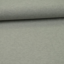 Tissu jersey chiné coloris gris clair - oeko tex