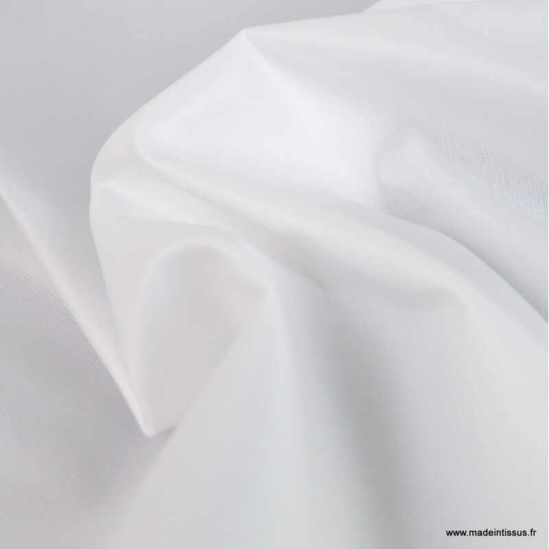Tissu imperméable blanc uni